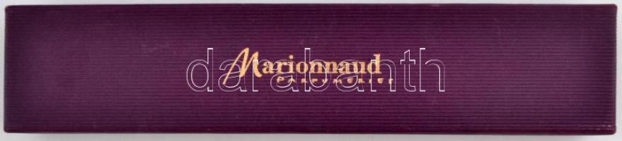 Ezüst(Ag) karkötő szívbetétes díszítéssel, jelzett, h: 19 cm, 11,8 g