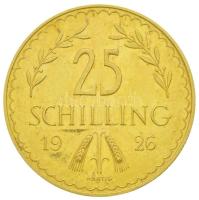 Ausztria 1926. 25Sch Au (5.90g/0.900) T:2 (P) Austria 1926. 25 Schilling Au (5.90g/0.900) C:XF (P) Krause KM# 2841