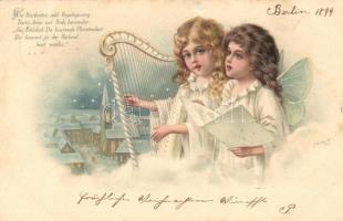 1899 Singing angels, litho