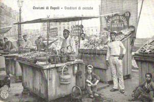 Napoli, Naples; Venditori di ostriche / oyster vendors (EB)