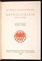 Kovács László: Az Erdélyi Helikon íróinak anthológiája 1924-34. Kolozsvár, 1934, Erdélyi Szépmíves C...
