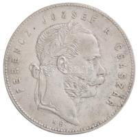 1869KB 1Ft Ag "Ferenc József / Angyalos címer" Körmöcbánya T:2,2- kis ph. Hungary 1869KB 1 Forint Ag "Franz Joseph" Kremnitz C:XF,VF small edge error Unger III.: 1463.a, Huszár: 2136., Adamo M15