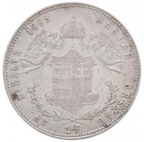 1869KB 1Ft Ag "Ferenc József / Angyalos címer" Körmöcbánya T:2,2- kis ph.
Hungary 1869KB ...