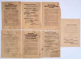 1956 12 db 1956-os forradalmi ksinyomtatvány és újságrészlet