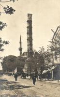 Constantinople, Colonne Brulée / street, column
