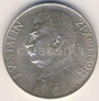 Csehszlovákia 1949. 100K Ag "J.V.Sztálin" T:1/2