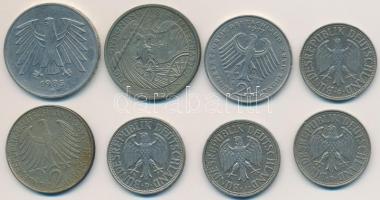 NSZK 1960-1963. 1M (4xklf) + 1966G 2M + 1977D 2M + 1984D 5M "Német Vámunió 150. évfordulója&quo...