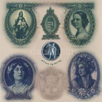 2007. 1Ft-100Ft 8klf db, szettben, benne "Berán Lajos és a pengő" Ag emlékérem (10g/0.999/...