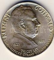 Csehszlovákia 1951. 100K Ag "K.Gottwald" T:1/2