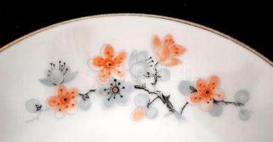 Thomas Ivory teás(6 db csésze+6 db alj) és kávés(6 db csésze+6 db alj) készlet, kézzel festett, jelz...