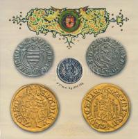 2008. 1Ft-100Ft 7klf db + Mátyás denár Ag fantáziaverete "Reneszánsz emlékév" dísztokos sz...