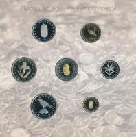 2008. 1Ft-100Ft 7xklf darabos forgalmi sor "Búcsú az egy- és kétforintostól" dísztokos sze...