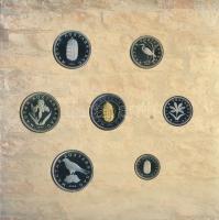 2005. 1Ft-100Ft 7klf db-os forgalmi sor + 10Ft "József Attila" dísztokos szettben T:PP