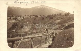 1913 Lupény, Lupeni; híd / bridge, photo (EB)