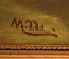 Mille jelzéssel: Erdős folyópart, olaj, vászon, fa keretben, 38,5×48 cm