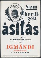 4 db különféle Igmándi keserűvíz reklám, különböző méretben