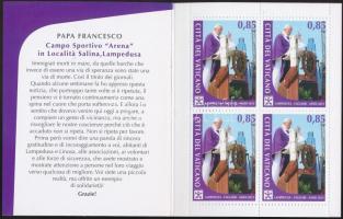 Papal trips 2013 stamp booklet, Pápai utazások 2013 bélyegfüzet