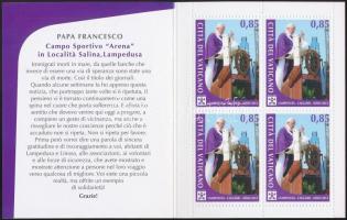 Pápai utazások 2013 bélyegfüzet, Papal trips 2013 stampbooklet