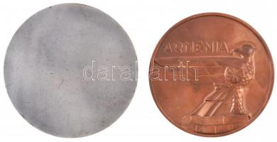 Vegyes: Renner Kálmán (1927-1994) DN "Győr Város Emlékérem" ezüstözött Br plakett (80mm) +...