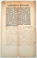 1860 Haynald Lajos (1816-1891) erdélyi katolikus püspök, későbbi kalocsai érsek részben kézzel írt levele Szélyes József korondi plébános részére egyházügyekben, a püspök sajátkezű aláírásával, rányomott viaszpecséttel