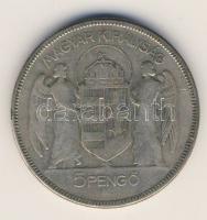 1930. 5P Ag "Horthy jobbra" T:3