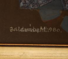 Zalaváry Miklós (1929-1981): Tamáshegyi utca. Olaj, farost, jelzett, keretben, 60x80 cm