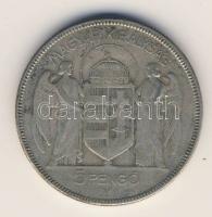 1930. 5P Ag "Horthy jobbra" T:3