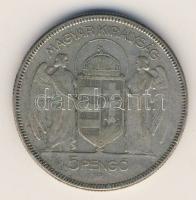 1930. 5P Ag "Horthy jobbra" T:3