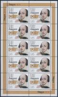 Shakespeare születésének 450. évfordulója kisív, Shakespeare mini sheet