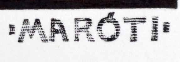 Maróti Géza: A názáreti és Barabbás. 2 db fametszet, jelzett a metszeten, kartonra kasírozva, 17x27 ...