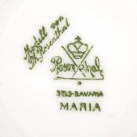 Rosenthal mokkás csésze és alj, festett, jelzett, hibátlan