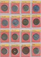 51db-os hobbi fémpénz gyűjtemény albumba rendezve, 4 berakólapon T:vegyes
51pcs of hobby coin colle...