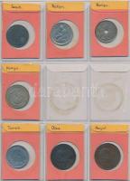 51db-os hobbi fémpénz gyűjtemény albumba rendezve, 4 berakólapon T:vegyes
51pcs of hobby coin colle...