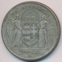 1930. 5P Ag "Horthy jobbra" T:3
Adamo P8