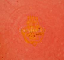 Zsolnay repesztett mázas váza, jelzett, lepattanásokkal, m:12 cm