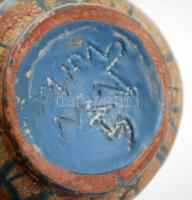 Gorka jelzéssel, váza, sérült, mázas kerámia, m:23 cm