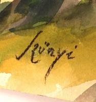 Szőnyi jelzéssel: Erdőrészlet. Akvarell, papír, 51×36 cm