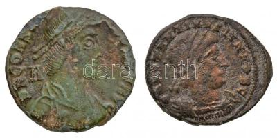 Római Birodalom / Heraclea / II. Constantinus 330-333. AE3 Cu (2,44g) + ??? / II. Constantius ~350. Follis Cu (2,78g) T:2-,3  Roman Empire / Heracle / Constantine II 330-333. AE3 Cu &quot;CONSTANTINVS IVN NOB C / GLOR-IA EXERC-ITVS - .SMHA&quot; (2,44g) + ??? / Constantius II ~350. Follis Cu &quot;D N CONSTAN-TIVS P F AVG - A / FEL TEMP REPARATIO - A&quot; (2,78g) C:VF,F RIC VII 112.