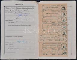 Jászapáti 1923. "Jászapáti Gőzmalom Részvénytársaság" részvénye 200K-ról szelvényekkel, fe...