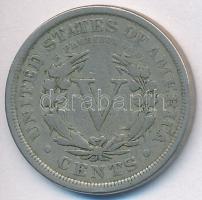 Amerikai Egyesült Államok 1891. 5c Cu-Ni "Liberty Nickel" T:3
USA 1891. 5 Cents Cu-Ni &qu...