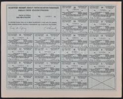 Románia / Bukarest 1922. "Zabolai Faipar Részvénytársaság" részvénye 200L-ről teljes szelv...