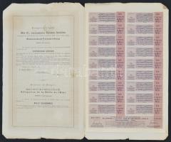 1892. "Magyar Korona Országai 4%-kal kamatozó Járadékkölcsön" államadóssági kötvénye 1000K...
