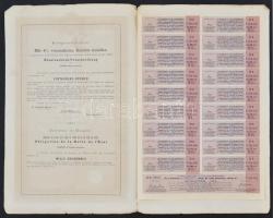 1892. "Magyar Korona Országai 4%-kal kamatozó Járadékkölcsön" államadóssági kötvénye 1000K...