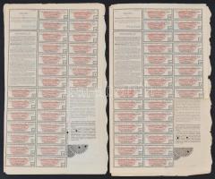 Budapest 1911. "Magyar Jelzálog-Hitelbank" 4%-os Záloglevele 500Fr-ról szelvényekkel, bély...