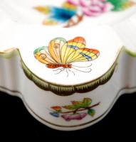 Herendi Viktória mintás hamutartó, jelzett, hibátlan, d:14,5 cm