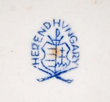 Herendi Viktória mintás hamutartó, jelzett, hibátlan, d:14,5 cm