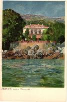 Abbazia, Villa Angolina; Ottmar Zieher Künstlerpostkarte No. 1773. litho s: Raoul Frank