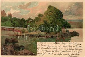 Abbazia, Seebad; Ottmar Zieher Künstlerpostkarte No. 1771. litho s: Raoul Frank