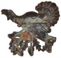 ~1930-1940. Fém vadász jelvény (36,5x39mm) T:2-