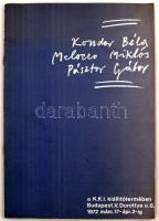 1972 Kondor Béla-Melocco Miklós-Pásztor Gábor kiállítási katalógus, benne 3 db Kondor-művet ábrázoló fotóval